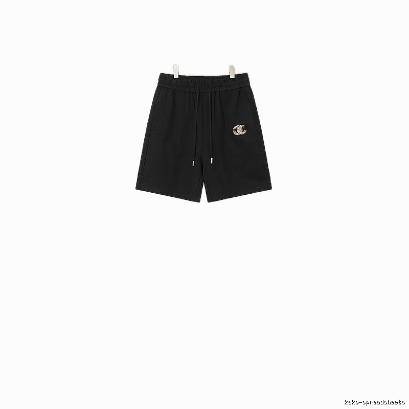 LV casual style black shorts
