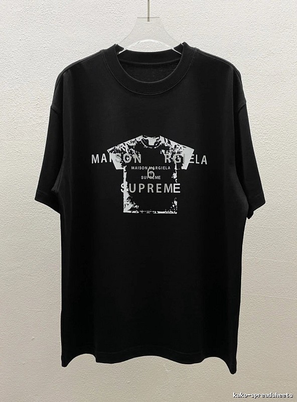 Maison Margiela Co-branded Street-style Black T-Shirt