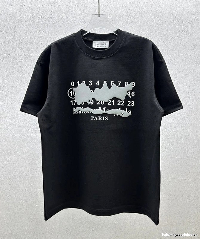 Maison Margiela Digital High Street Black T-shirt