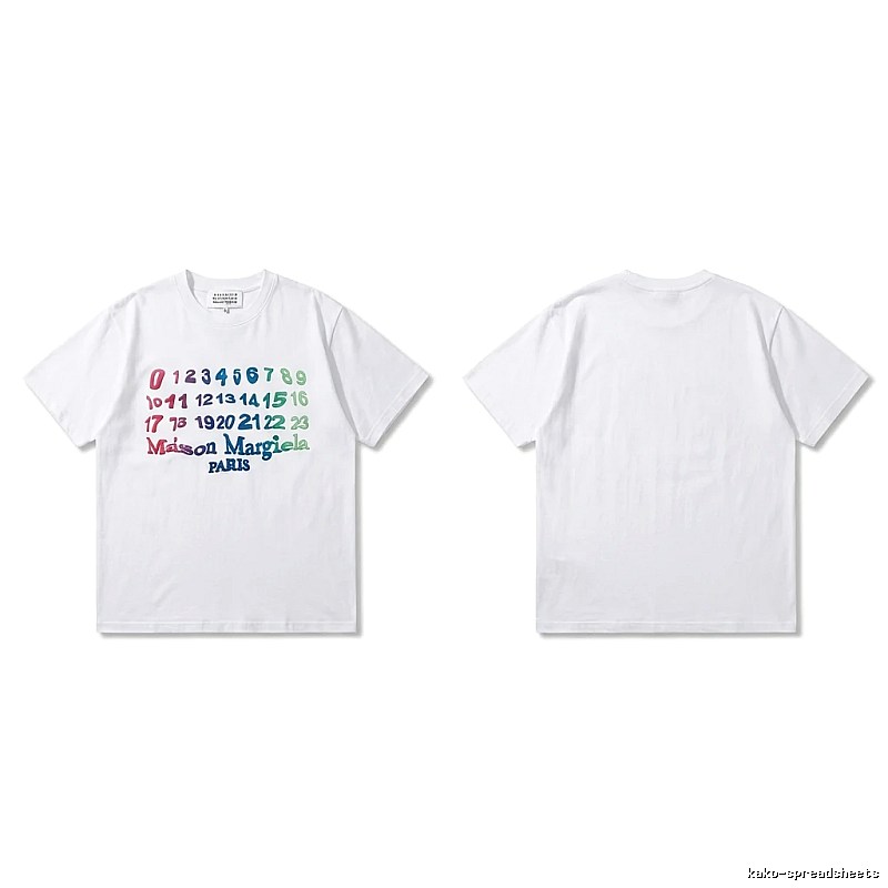 Maison Margiela digital-style white T-shirt