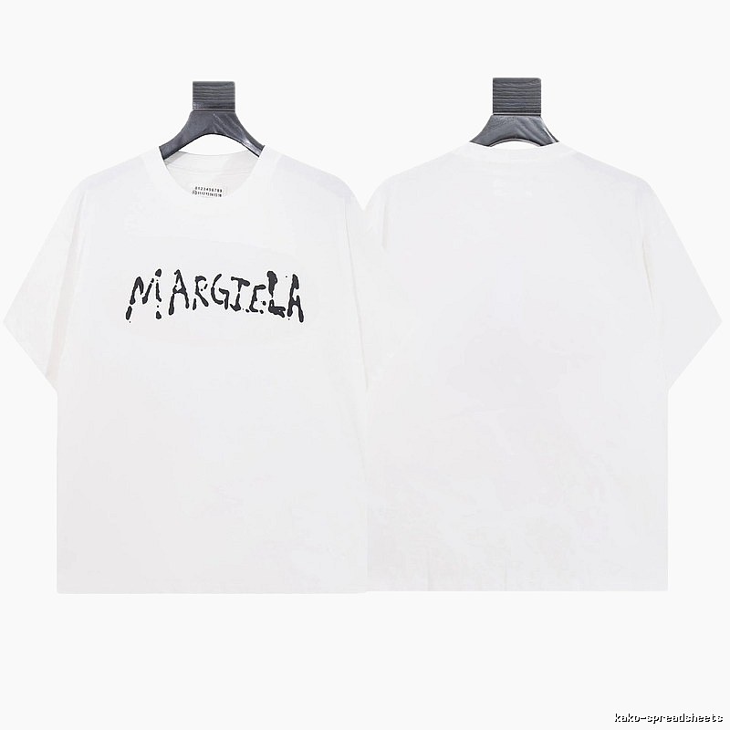 Maison Margiela Graffiti Street Style White T-shirt