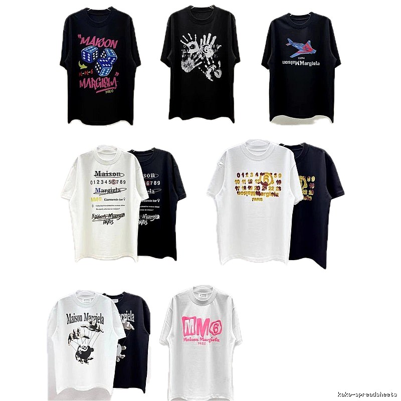 Maison Margiela MM6 Street Style Multi-color T-Shirt