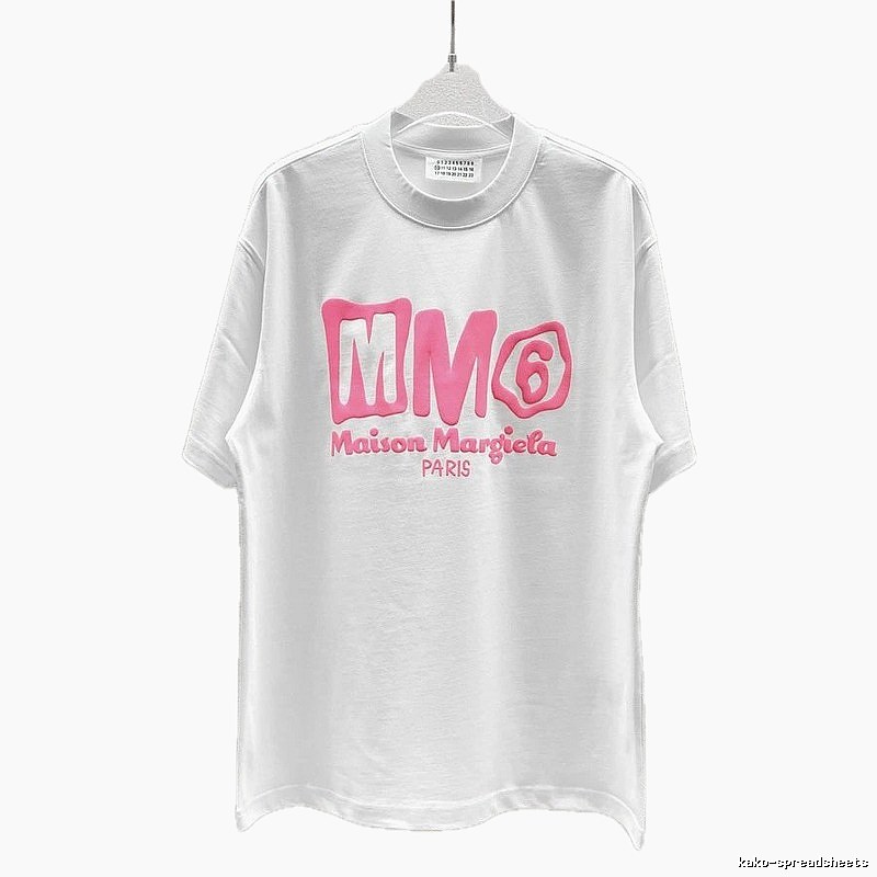 Maison Margiela MM6 Streetwear Brand White Short-sleeve T-shirt