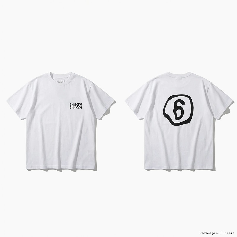 Maison Margiela white T-shirt with digital printing