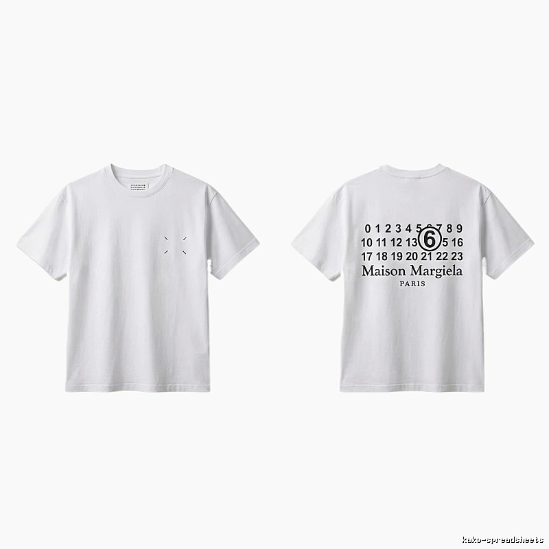 Maison Margiela white T-shirt with digital printing