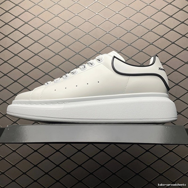 McQueen Oversized Sneakers in White and Black, Finished with Statement Proportions