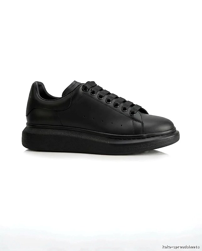 McQueen Thick-soled Casual Style Black Shoes