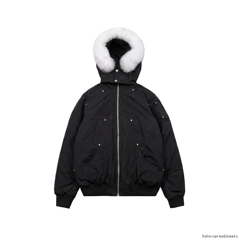 Michael Kors black utility-style down jacket