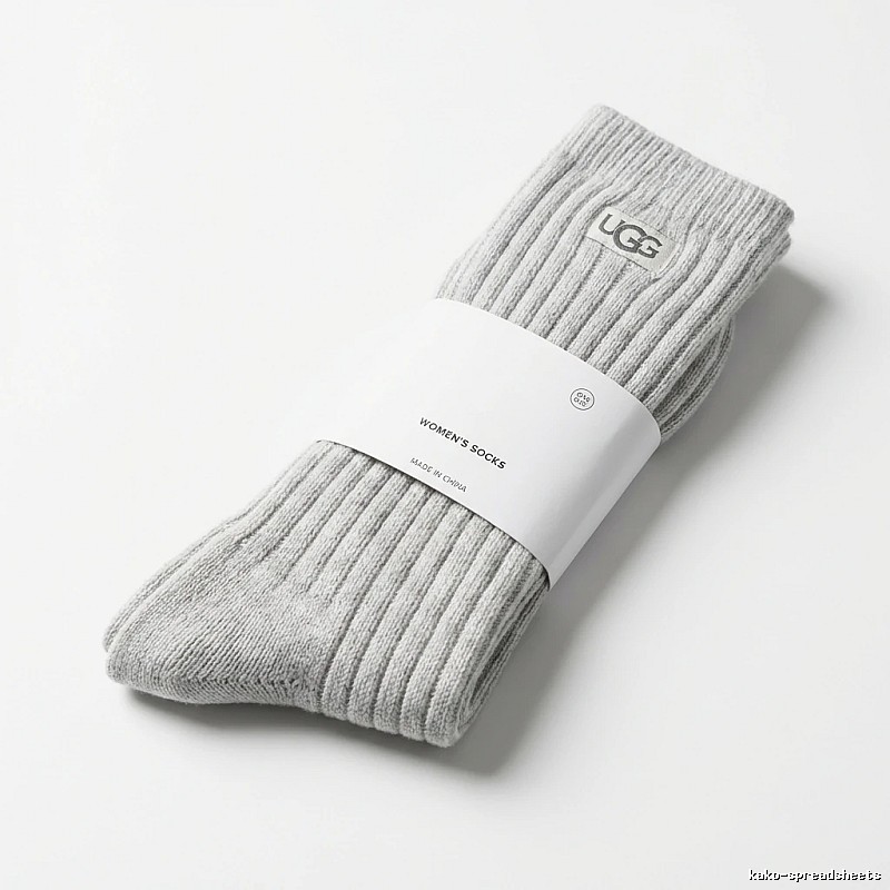 Miu Miu minimalist style light gray women's socks