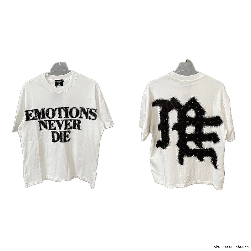 Mixed Emotion Graffiti Street Style White T-Shirt