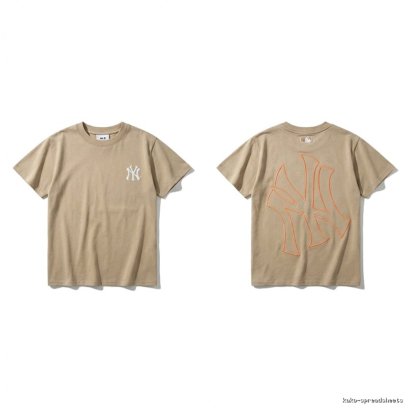 MLB retro style khaki T-shirt