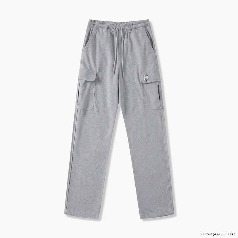 MLB utility-style grey long trousers