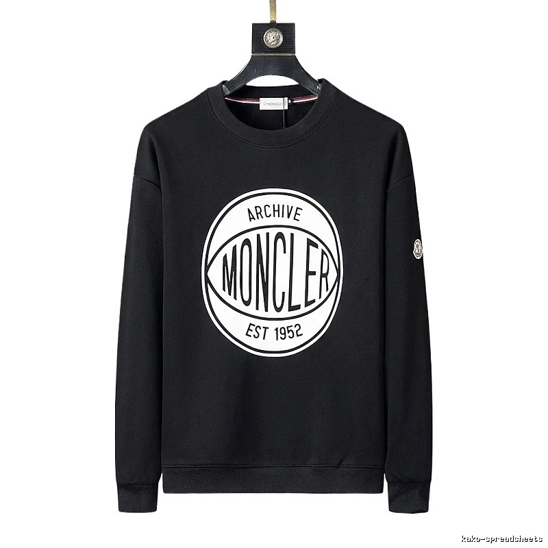 Moncler Archive Retro Style Black Sweatshirt