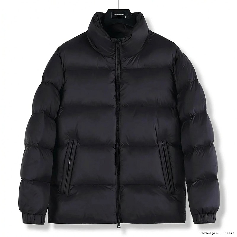 Moncler black casual down jacket
