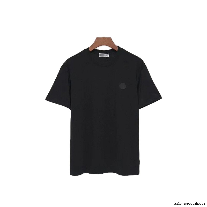 Moncler Classic Minimalist Style Black Short-sleeve T-shirt