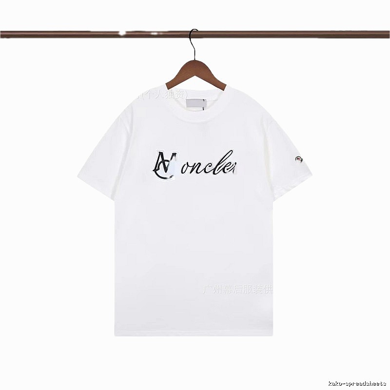 Moncler Letter Print Casual White T-Shirt