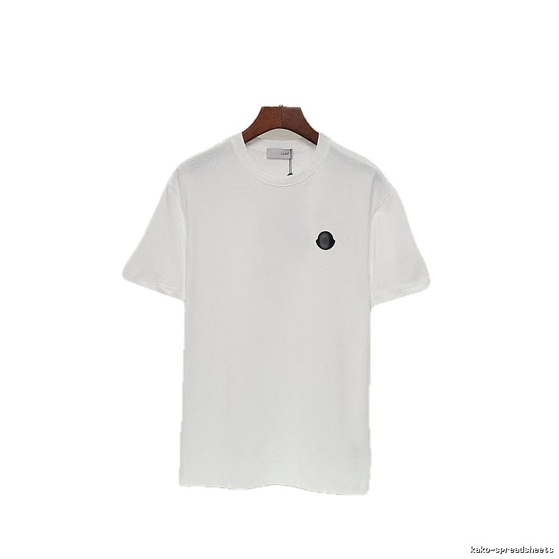 Moncler Minimalist Casual Style White Short-sleeved T-shirt