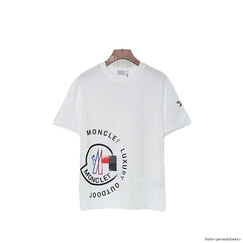 Moncler Outdoor Casual Style White Short-sleeve T-shirt