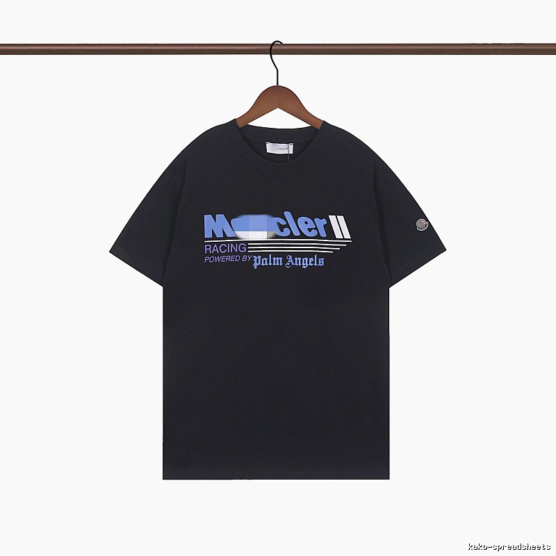 Moncler Racing Co-branded Street Style Black Short-sleeve T-shirt