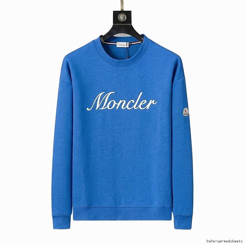Moncler's simple and fashionable blue sweatshirt