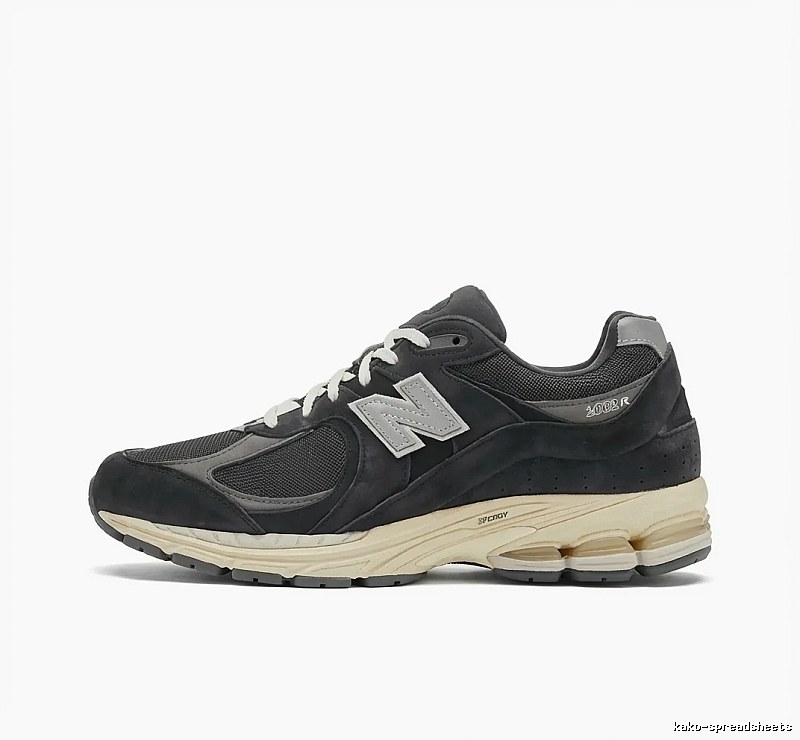 New Balance 2002R Retro Style Black and Grey Sports Shoes