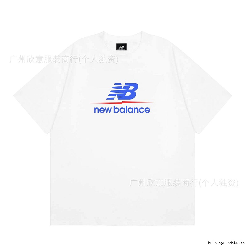 New Balance Printed Casual Style White T-shirt