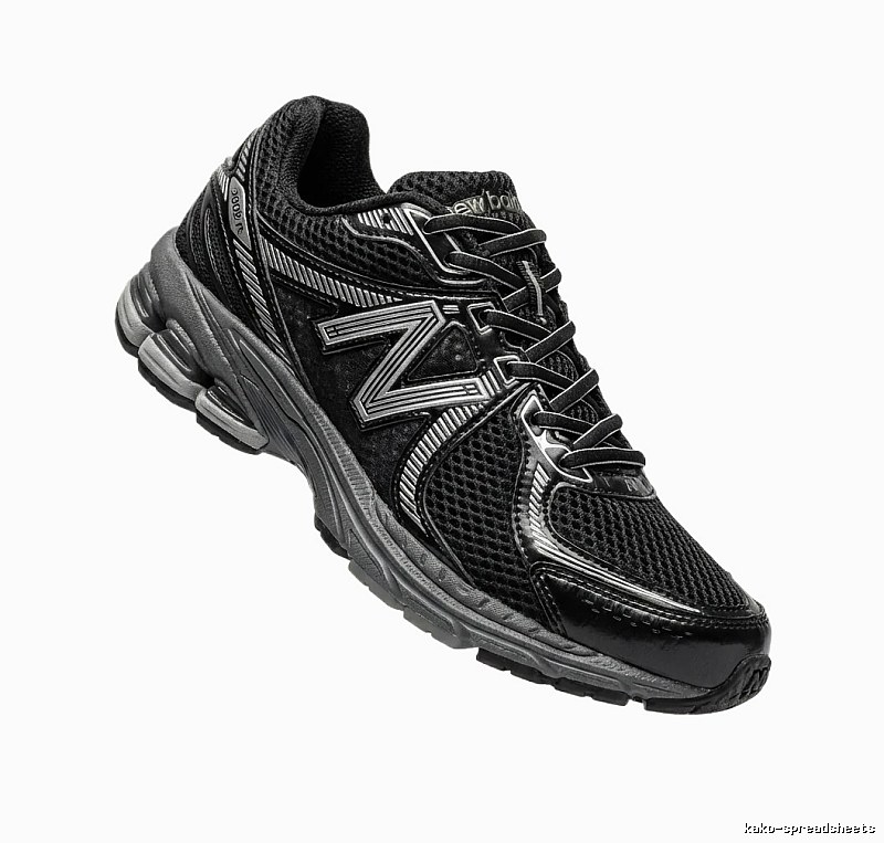 New Balance retro-style black and grey sports shoes