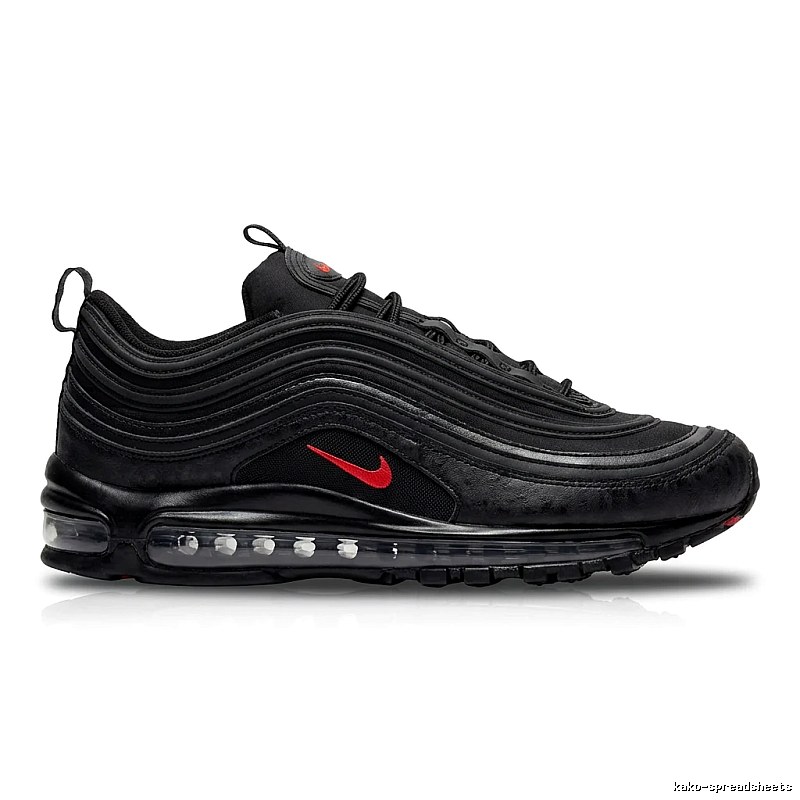 Nike 97 Retro Black and Red Sports Shoes