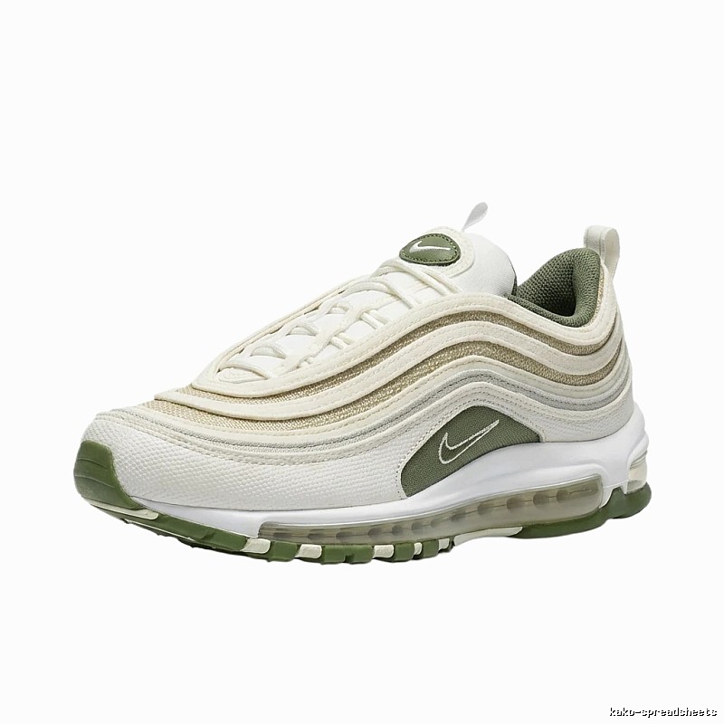 Nike Air Max 97 Retro Style White and Green Shoes