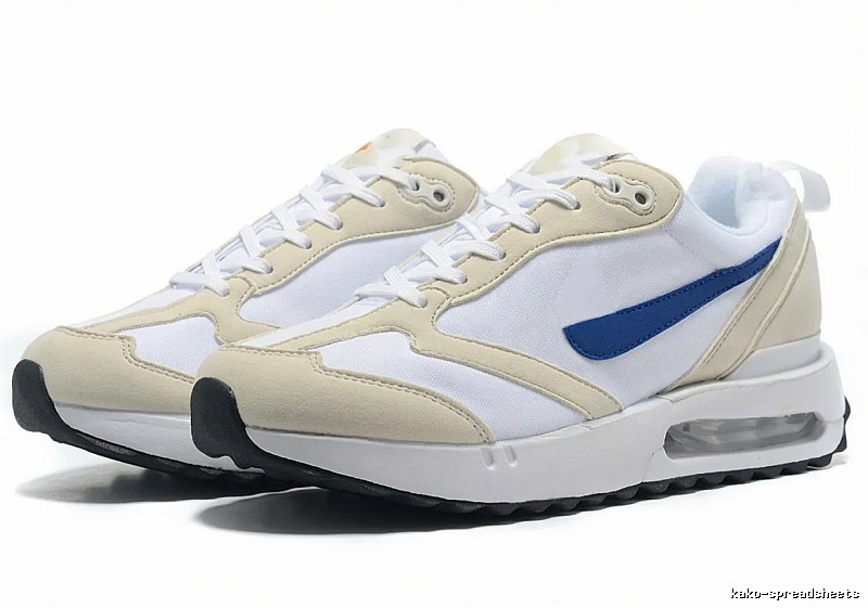 Nike Air Retro White and Blue Shoes