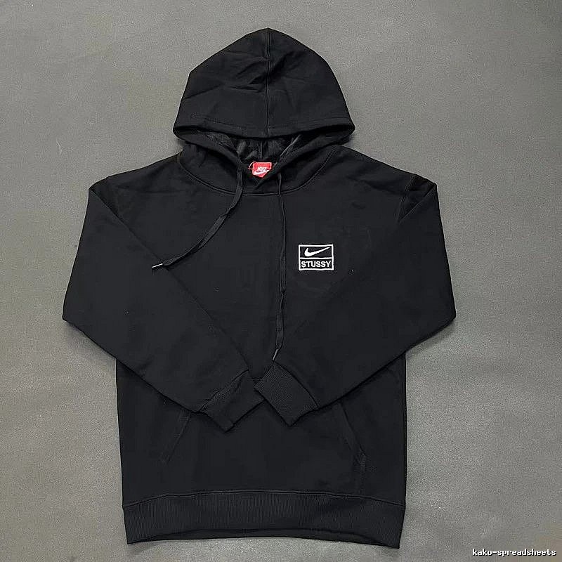 Nike Black Zip Hoodie Fan Wear Swoosh