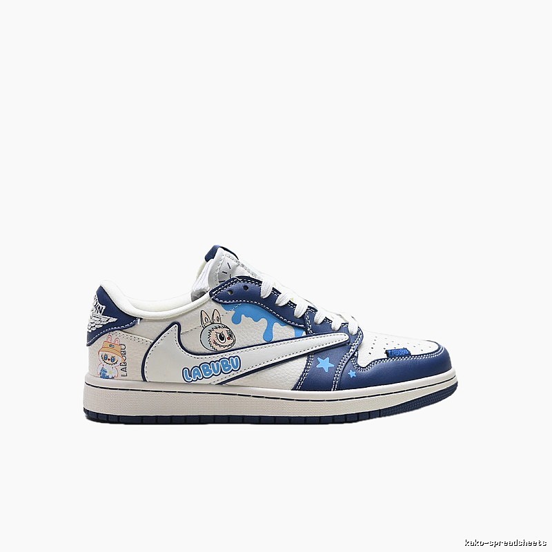 Nike Dunk Labubu Blue and White Childlike Style