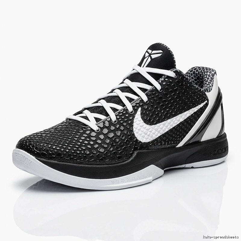Nike Kobe series black and white trendy basketball shoes