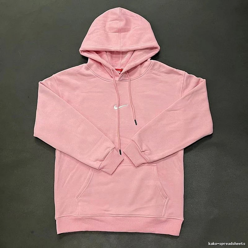 Nike Small Chest-Logo Detail Small-Logo Detail Pink Zip Hoodie Gift Ready Swoosh