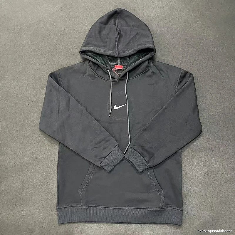 Nike Small-Logo Detail Gray Zip Hoodie Downtown Style Swoosh