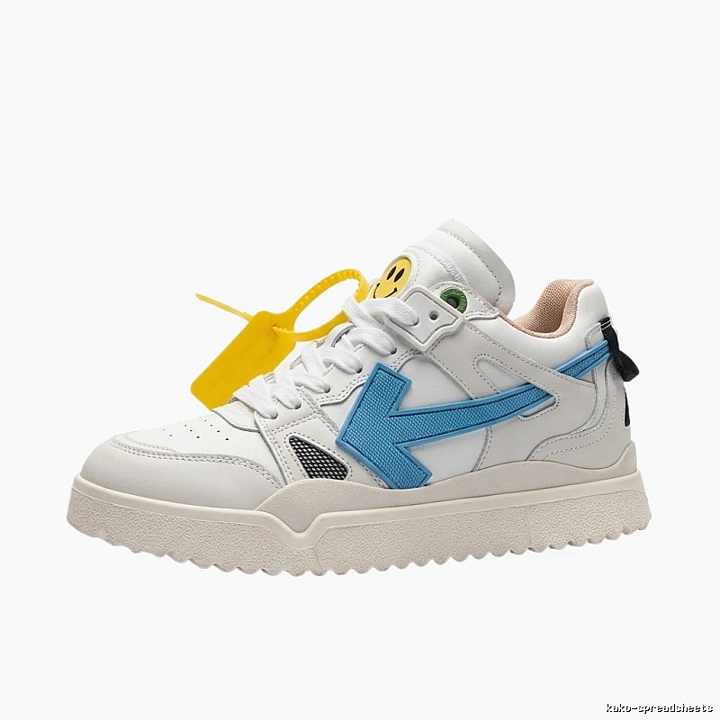 Off-White blue and white casual sports shoes