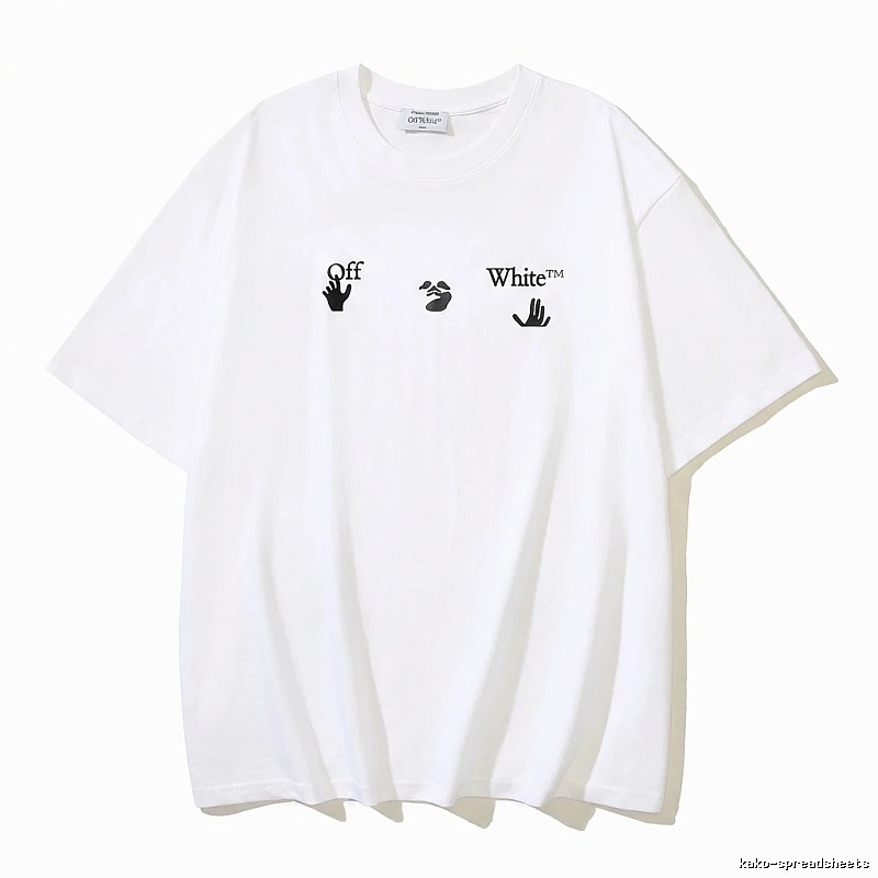 Off-White Gesture Style White T-shirt