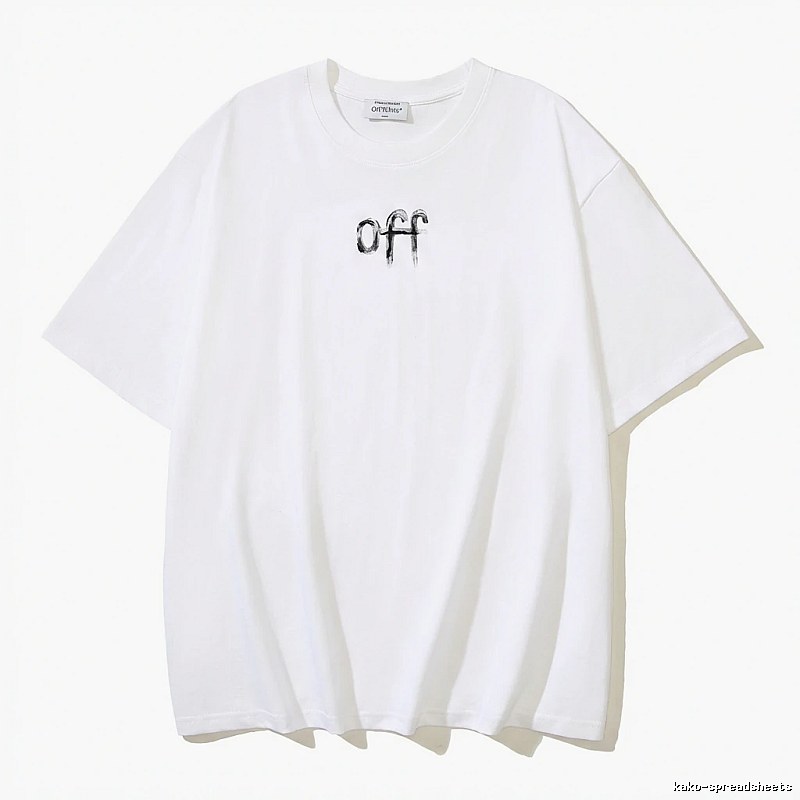 Off-White minimalist style white T-shirt