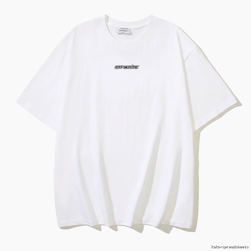 Off-White minimalist style white T-shirt