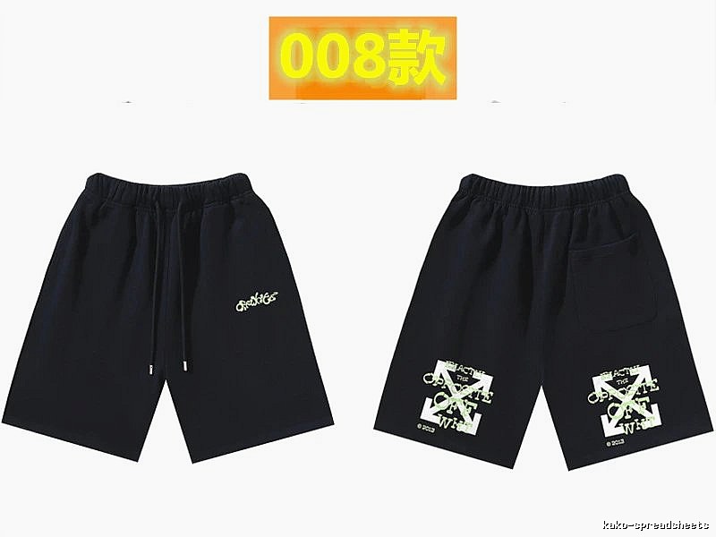 Off-White Style 008 Trendy Black Shorts
