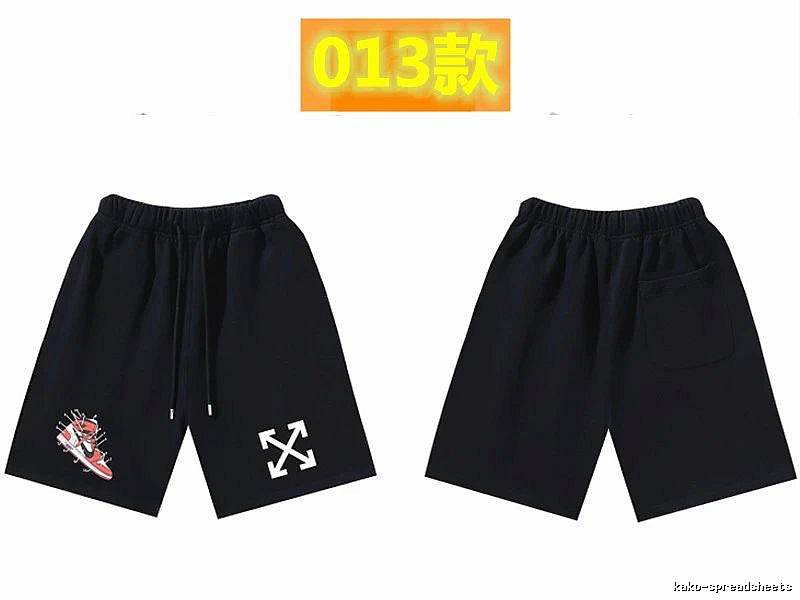 Off-White Style 013 Trendy Cool Black Shorts