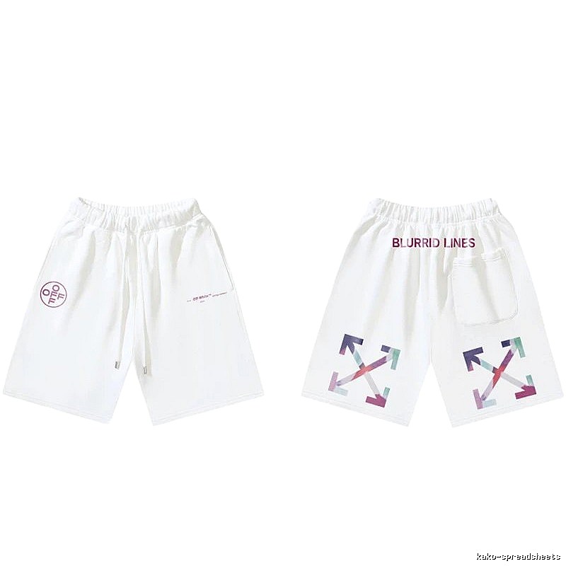 Off-White Style 026 Trendy Brand White Shorts