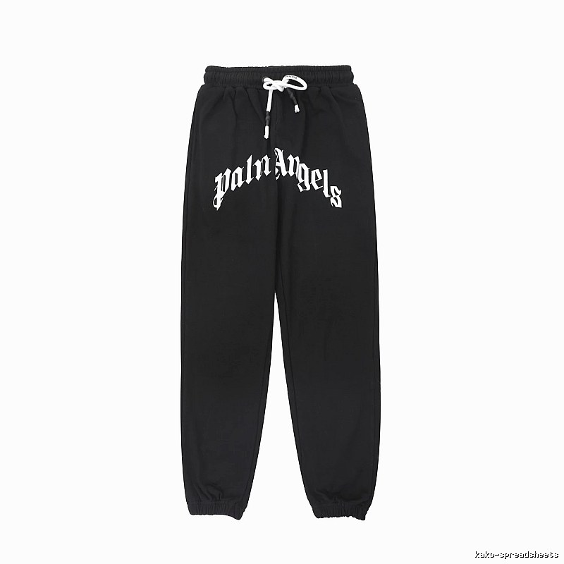 Palm Angels Gothic Style Black Sweatpants