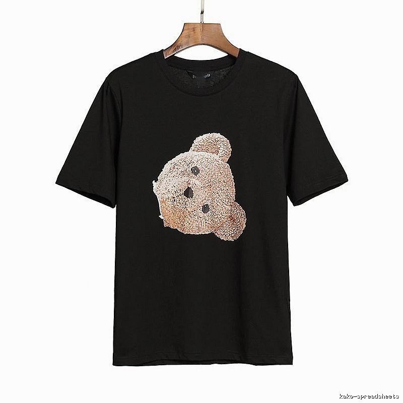 Palm Angels Lightweight Bear graphic T-shirt White Colorful Bear for Gift Ideas