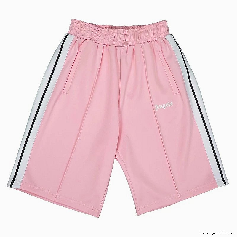 Palm Angels Monogram Track shorts Black Side Stripe for Layered Styling