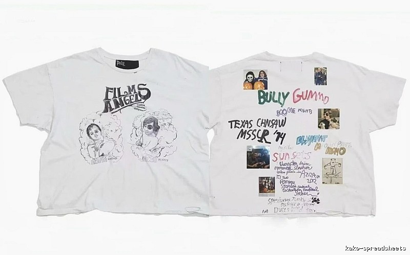 Paly Hollywood Graffiti Street Style White T-Shirt