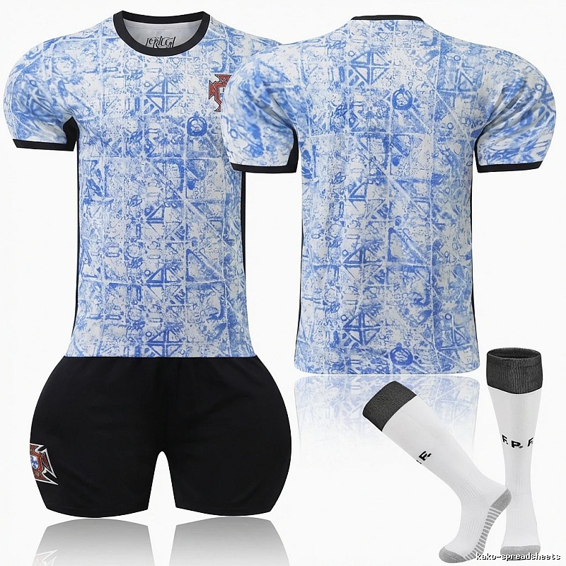 Portuguese blue and white retro-style team uniforms