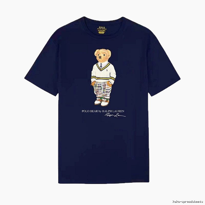 Ralph Lauren Bear Trend Brand Sapphire Blue T-shirt