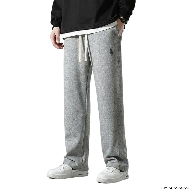 Ralph Lauren fleece-lined casual grey sweatpants