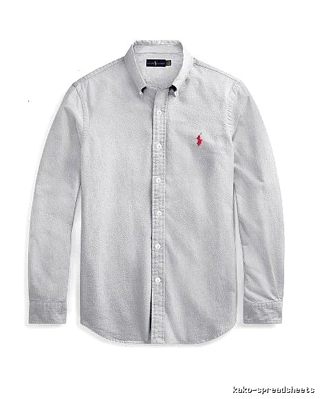 Ralph Lauren Gray Button-Down Shirt Streetwear Look